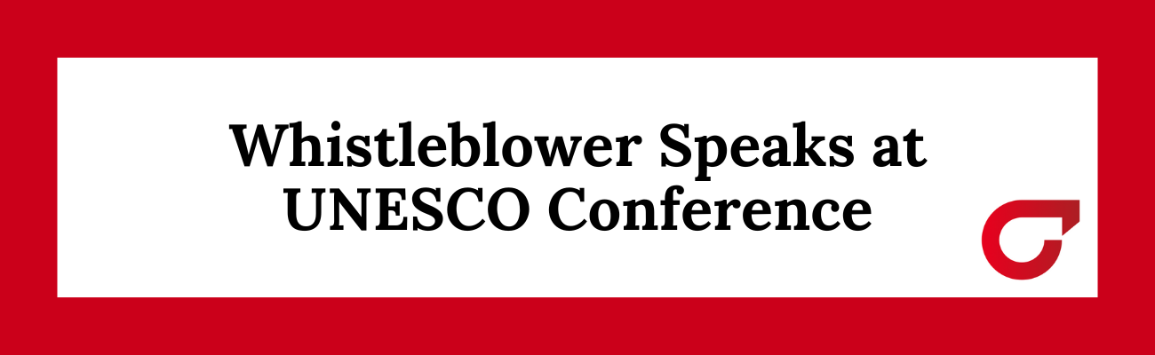 Ex-Facebook content moderator speaks at UNESCO conference.