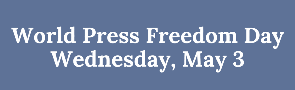 World Press Freedom Day